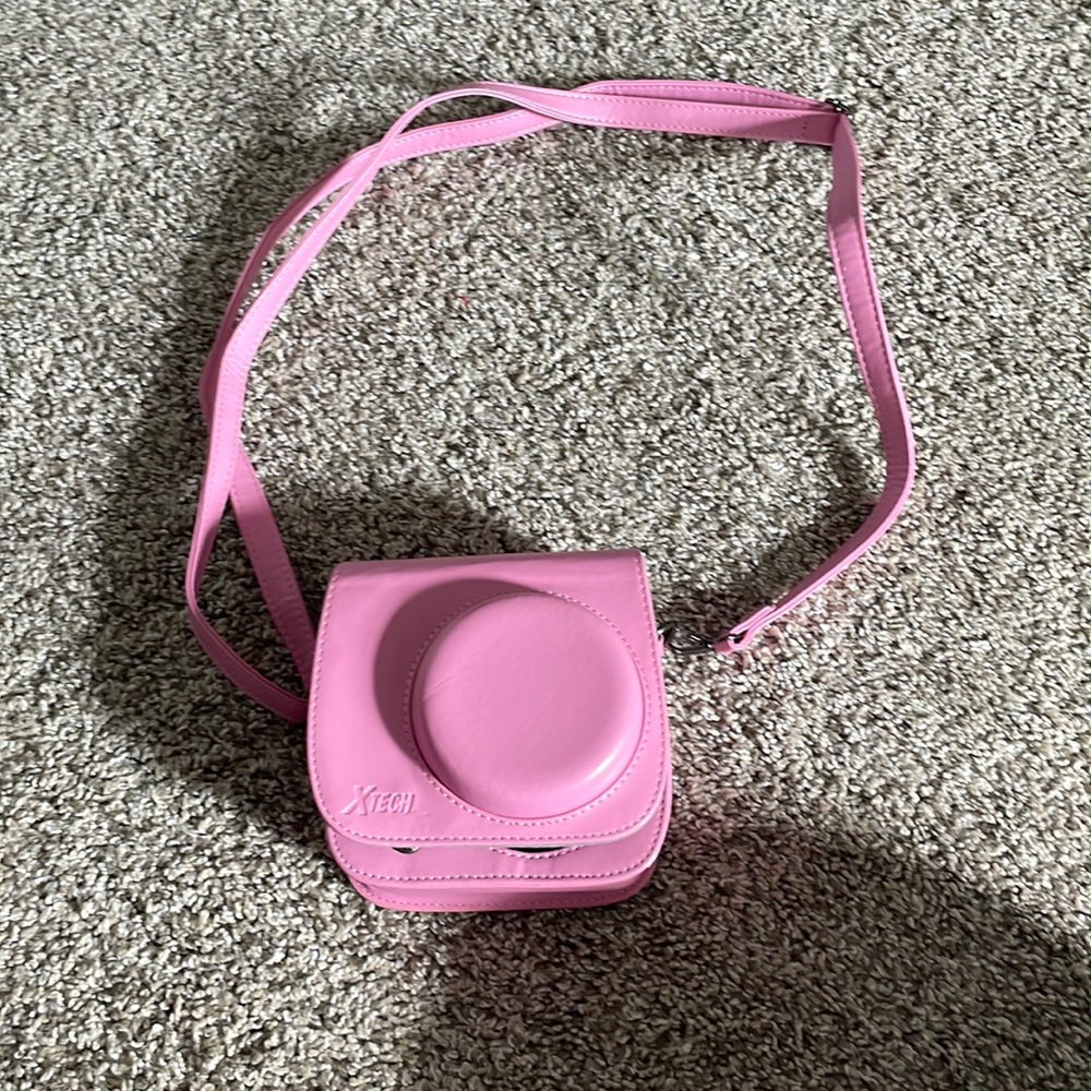 xtech bag baby pink for instax mini 8